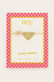 My jewellery armband | goud candy couture MY logo