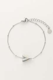 My Jewellery armband  hartje en bolletjes zilver