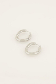 My Jewellery oorbellen | oorringen met twist zilver