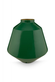 Pip studio vase metal dark green 35cm