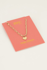 My Jewellery ketting | ketting hartjes slot goud