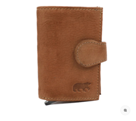 Bear design Pasjeshouder 'Elsie' taupe