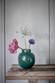 PIp studio ronde mini vaas | donkergroen 10cm
