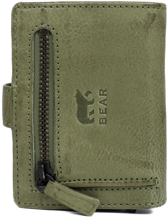 Bear Design portemonnee anti skim | moss