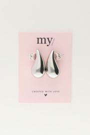 My Jewellery oorbellen | druppel groot zilver