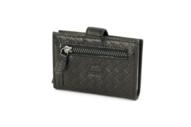 Bear design Pasjeshouder 'Elsie' black woven