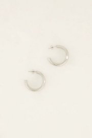 My Jewellery oorbellen | kleine oorringen rond open zilver