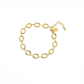 Go Dutch Label armband oval links bracelet goud
