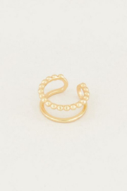 My Jewellery cuff | earcuff dubbele ring goud