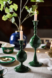 Pip studio candle holder metal sphere medium green 37cm