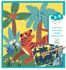 Djeco knutselen | kraskaarten grote dieren