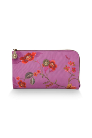 Pip Studio Toilettas Rits Kawai Flower | Fuchsia roze