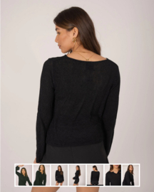 TILTIL Arro V-neck knit black