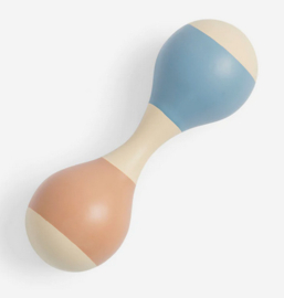 jollein houten rammelaar maracas | blauw