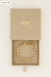 My Jewellery armband | armband met steentjes goud