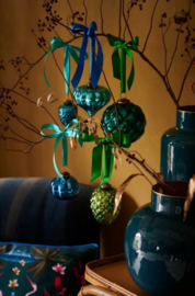 Pip studio Ornament glass dark green 12.5cm