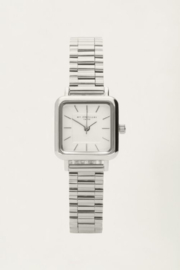 My Jewellery vintage vierkant horloge met schakelband zilver