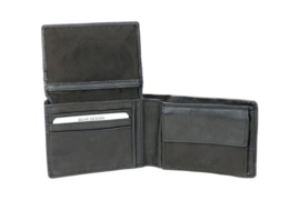 Bear design herenportemonnee Billfold 'Joep' black