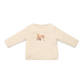 Little Dutch new born t-shirt lange mouw sand melee forest nature