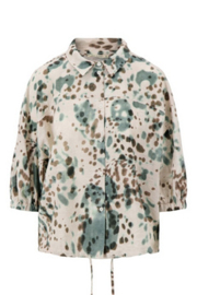 zusss blouse met gevlekte print