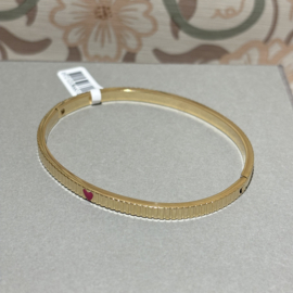 Zusss mooimakers bangle armband met hartje roze rood