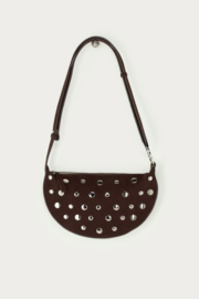 My Jewellery Bruine crossbody tas met studs