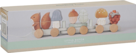 Little Dutch houten blokkentrein eekhoorn forest friends