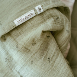 Little Dutch Swaddle Pure sage - 120 cm