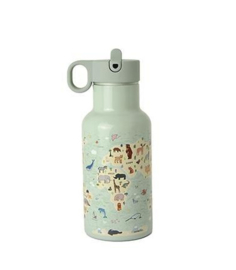 Bioloco rvs sky kids bottle | animal map