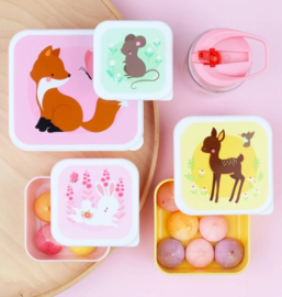 Little Lovely Company lunch & snackbox set | bosvriendjes