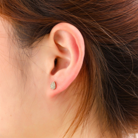 Go Dutch Label oorbellen Sparkle Drop Stud goud