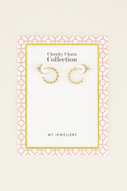 My Jewellery oorbellen | kleine oorringen schakels goud