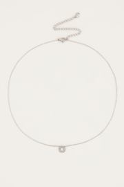 my jewellery ketting | Stras vierkant groot zilver
