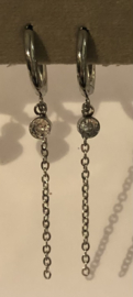 My Jewellery oorbellen | strass steentje zilver