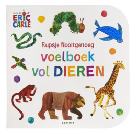 Boek Rupsje Nooitgenoeg voelboek vol dieren | karton