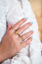My jewellery ring | goud iconic ring met schakel.*
