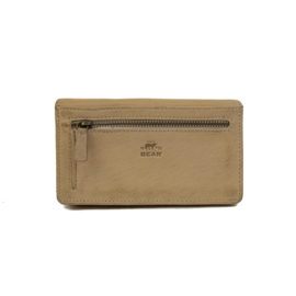 Bear Design overslag portemonnee 'Emma' | beige