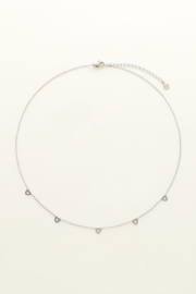 my jewellery ketting | open hartjes zilver