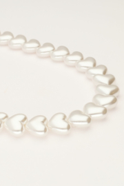 My Jewellery Telefoonkoord met hartjes imitatieparels