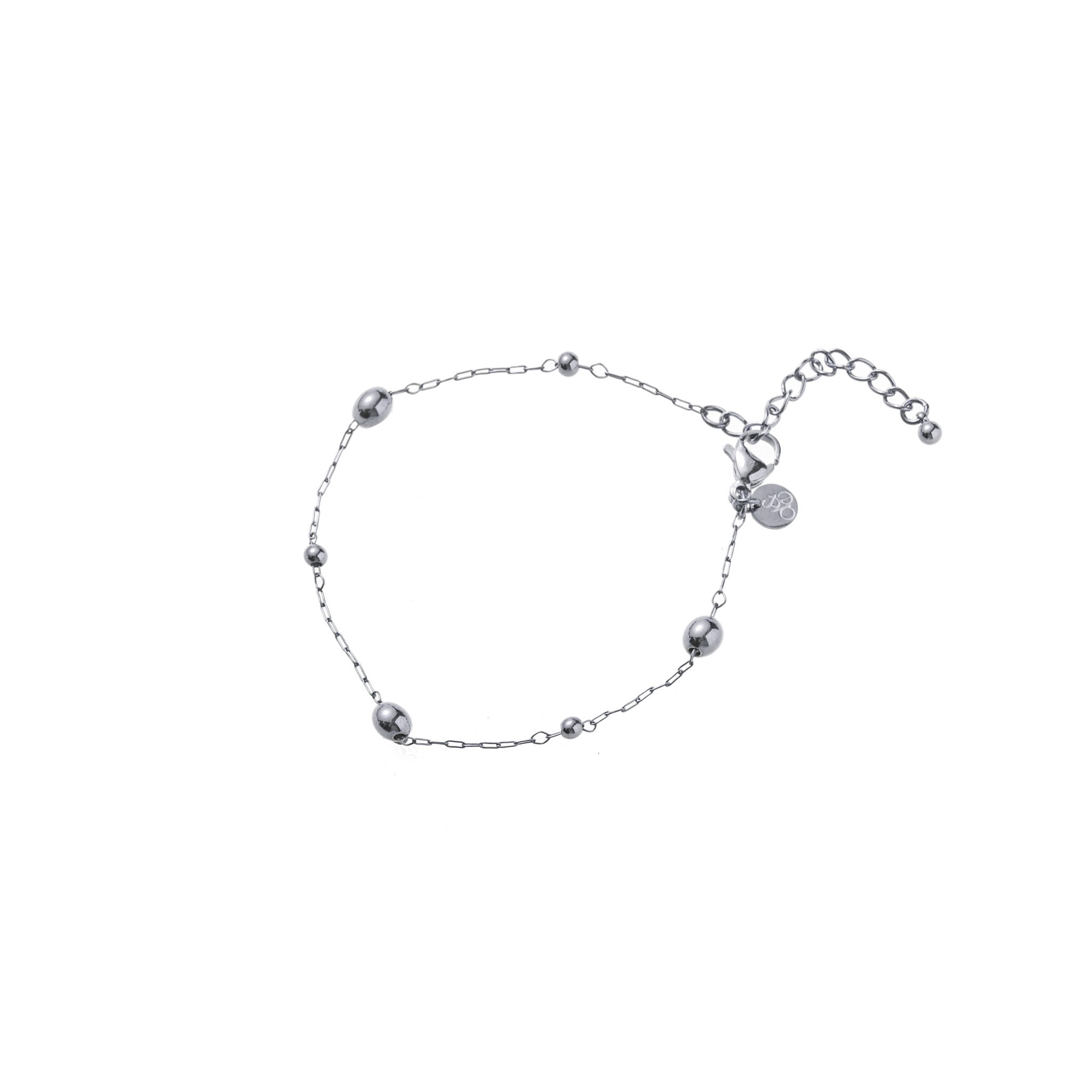 Go Dutch Label armband met bolletjes zilver