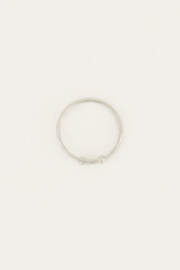 My Jewellery ring | verstelbare mix ring minimalistisch zilver.
