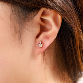 Go Dutch Label oorbellen Small Lily Stud goud