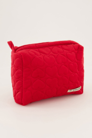 My Jewellery roze en rode toilettassen set met hartjes