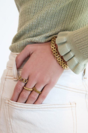 My Jewellery armband | armband schakels groot goud