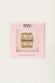 My jewellery verstelbare statement ring kettingen goud