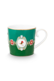 Pip studio small love birds medallion emerald-green 150 ml