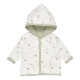 Little Dutch reversible babyjasje | Sailors bay white/olive.