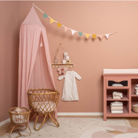 Little Dutch slinger met vlaggetjes roze