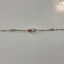 My jewellery armband kralen en parel goud