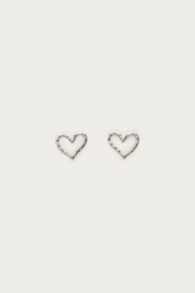 My Jewellery Oorbellen studs open hart zilver